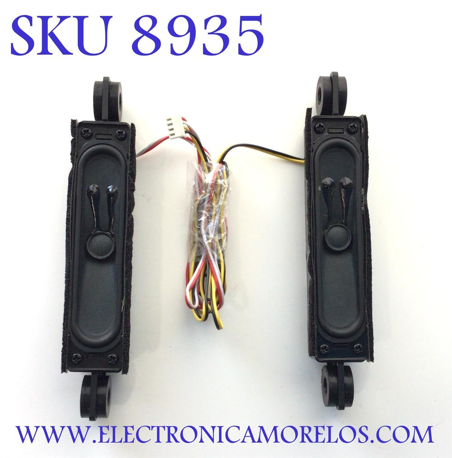 KIT DE BOCINA SPARA  TV JVC (2 PZ ) NUMERO DE PARTE 03351006A652 / 12102802 / MODELO EM32TS